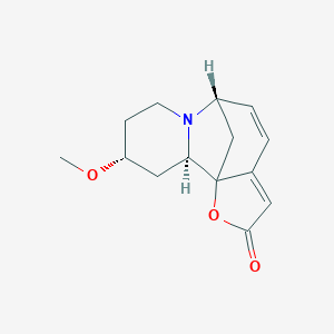 molecular formula C₁₄H₁₇NO₃ B137656 Phyllanthine CAS No. 20072-02-0