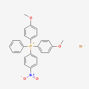 molecular formula C26H23BrNO4P B13765628 Bis(4-methoxyphenyl)(4-nitrophenyl)phenylphosphonium bromide CAS No. 71412-17-4