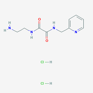 molecular formula C10H16Cl2N4O2 B1376564 N-(2-aminoethyl)-N'-(pyridin-2-ylmethyl)ethanediamide dihydrochloride CAS No. 1423029-53-1