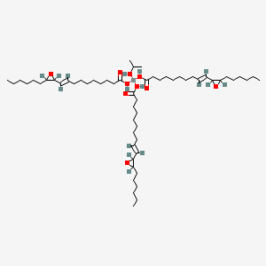 molecular formula C57H104O10Ti B13765648 Titanium, tris(10-(3-hexyloxiranyl)-9-decenoato-kappaO)(2-propanolato)-, (T-4)- CAS No. 68443-39-0