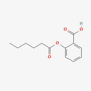 molecular formula C13H16O4 B13765651 2-Hexanoyloxybenzoic acid CAS No. 5325-85-9