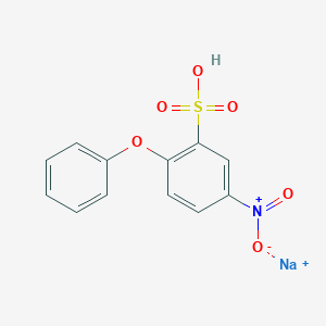 molecular formula C12H9NNaO6S+ B13765673 sodium;5-nitro-2-phenoxybenzenesulfonic acid CAS No. 7327-90-4