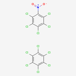molecular formula C12Cl11NO2 B13765729 1,2,3,4,5,6-Hexachlorobenzene;1,2,3,4,5-pentachloro-6-nitrobenzene 
