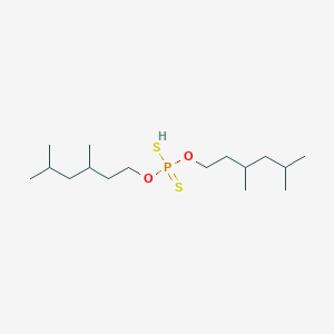 molecular formula C16H35O2PS2 B13765753 Bis(3,5-dimethylhexoxy)-sulfanyl-sulfanylidene-lambda5-phosphane 