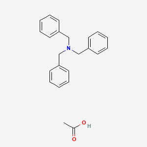molecular formula C23H25NO2 B13765758 Tribenzylammonium acetate CAS No. 68015-83-8