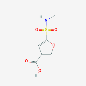 molecular formula C6H7NO5S B1376578 5-(Methylsulfamoyl)furan-3-carboxylic acid CAS No. 1423027-43-3