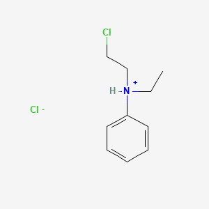 molecular formula C10H15Cl2N B13765791 N-(2-Chloroethyl)-N-ethylaniline hydrochloride CAS No. 63951-10-0