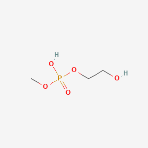 molecular formula C3H9O5P B13765908 2-Hydroxyethyl methyl hydrogen phosphate CAS No. 67846-69-9
