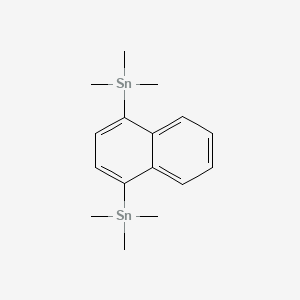 molecular formula C16H24Sn2 B13765943 Stannane, 1,4-naphthalenediylbis(trimethyl- CAS No. 76246-38-3