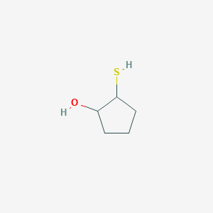 molecular formula C5H10OS B13765968 Cyclopentanol, 2-mercapto- 