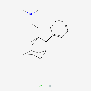 molecular formula C20H30ClN B13766003 Adamantane, 1-(2-(dimethylamino)ethyl)-2-phenyl-, hydrochloride CAS No. 52583-00-3