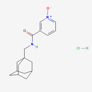 molecular formula C17H23ClN2O2 B13766037 N-(1-Adamantylmethyl)nicotinamide 1-oxide hydrochloride 