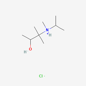molecular formula C9H22ClNO B13766058 3-(N-Methylisopropylamino)-3-methyl-2-butanol hydrochloride CAS No. 64037-42-9