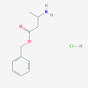 molecular formula C11H16ClNO2 B1376610 Benzyl 3-aminobutanoate hydrochloride CAS No. 1423029-31-5
