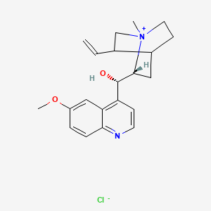 molecular formula C21H27ClN2O2 B13766123 Quinine, methochloride CAS No. 63717-11-3