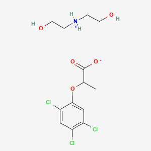 molecular formula C13H18Cl3NO5 B13766247 Silvex diethanolamine salt CAS No. 51170-59-3