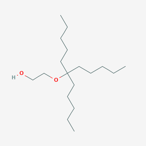 molecular formula C18H38O2 B13766259 2-[(6-Pentylundecan-6-yl)oxy]ethan-1-ol CAS No. 70709-98-7