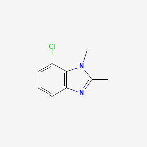 molecular formula C9H9ClN2 B13766283 7-chloro-1,2-dimethyl-1H-benzo[d]imidazole CAS No. 75438-02-7