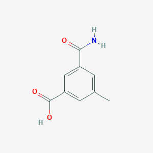 molecular formula C9H9NO3 B1376635 3-Carbamoyl-5-methylbenzoic acid CAS No. 1423033-74-2