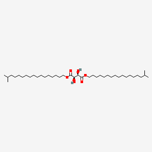 molecular formula C40H78O6 B13766373 Butanedioic acid, 2,3-dihydroxy-(2R,3R)-, 1,4-bis(16-methylheptadecyl) ester CAS No. 67763-17-1
