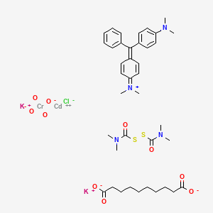 molecular formula C39H53CdClCrK2N4O10S2 B13766378 Kromad CAS No. 74278-22-1