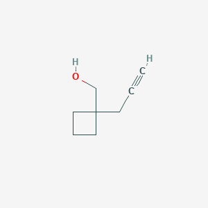 molecular formula C8H12O B1376638 [1-(Prop-2-yn-1-yl)cyclobutyl]methanol CAS No. 288385-20-6