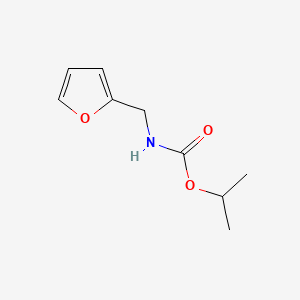 molecular formula C9H13NO3 B13766382 Isopropyl furfurylcarbamate CAS No. 5327-28-6