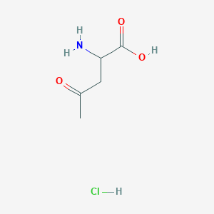 molecular formula C5H10ClNO3 B1376640 2-Amino-4-oxopentanoic acid hydrochloride CAS No. 197237-27-7
