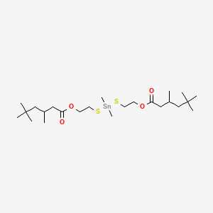 molecular formula C24H48O4S2Sn B13766431 (Dimethylstannylene)bis(thioethylene) bis(3,5,5-trimethylhexanoate) CAS No. 67905-20-8