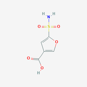 molecular formula C5H5NO5S B1376644 5-Sulfamoylfuran-3-carboxylic acid CAS No. 1423033-89-9