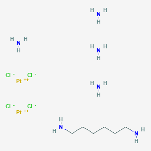 Dichlorotetraamine(1,6-hexamethylenediamine)diplatinum(II)