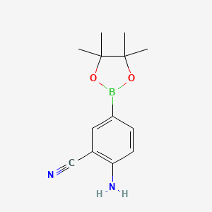 2-Amino-5-(4,4,5,5-tetramethyl-1,3,2-dioxaborolan-2-yl)benzonitrile