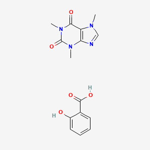 molecular formula C15H16N4O5 B13766560 Caffeine salicylate CAS No. 5743-22-6