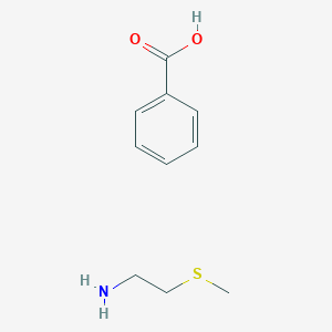 molecular formula C10H15NO2S B13766571 benzoic acid;2-methylsulfanylethanamine CAS No. 6976-16-5