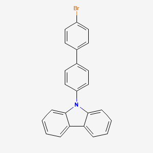molecular formula C24H16BrN B1376658 9-(4'-Bromo-4-biphenylyl)-9H-carbazole CAS No. 212385-73-4
