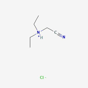 molecular formula C6H13ClN2 B13766586 Diethylaminoacetonitrile hydrochloride CAS No. 63884-98-0