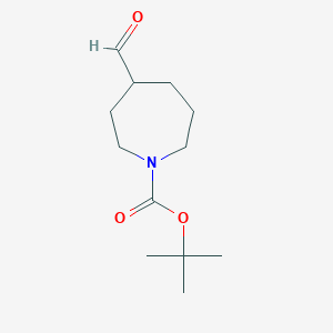 molecular formula C12H21NO3 B1376660 1-Boc-4-formyl-azepane CAS No. 1065608-54-9