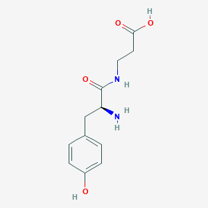 molecular formula C12H16N2O4 B13766700 H-Tyr-beta-ala-OH 