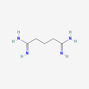 molecular formula C5H12N4 B13766751 Pentanediimidamide CAS No. 767568-32-1
