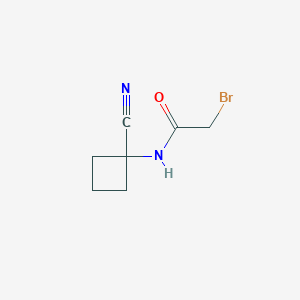 molecular formula C7H9BrN2O B1376677 2-bromo-N-(1-cyanocyclobutyl)acetamide CAS No. 1480713-68-5