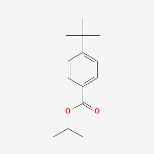molecular formula C14H20O2 B13766793 Benzoic acid, 4-(1,1-dimethylethyl)-, 1-methylethyl ester CAS No. 67952-56-1