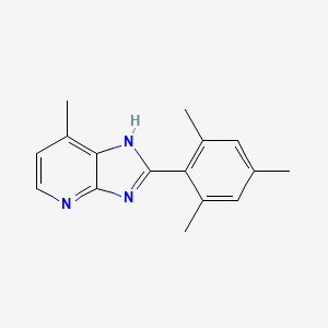 molecular formula C16H17N3 B1376681 7-methyl-2-(2,4,6-trimethylphenyl)-3H-imidazo[4,5-b]pyridine CAS No. 1411037-38-1