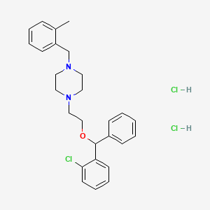 molecular formula C27H33Cl3N2O B13766820 Chlorbenzoxamine hydrochloride CAS No. 5576-62-5