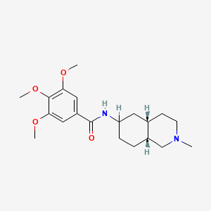 molecular formula C20H30N2O4 B13766861 cis-2-Methyl-6-(3,4,5-trimethoxy-benzamido)decahydroisoquinoline CAS No. 57464-32-1