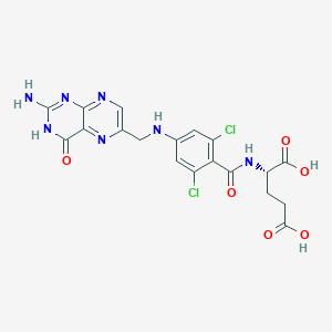 molecular formula C19H17Cl2N7O6 B13766900 3,5-Dichlorofolic acid 