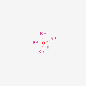 molecular formula HK4O+3 B13766927 Tetrapotassium monoxide CAS No. 89091-88-3