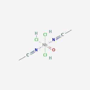 molecular formula C4H9Cl3N2NbO B13766932 Acetonitrile;oxoniobium;trihydrochloride 