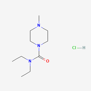 molecular formula C10H22ClN3O B13766972 Diethylcarbamazine hydrochloride CAS No. 5348-97-0