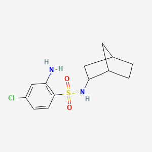 B1376700 2-amino-N-{bicyclo[2.2.1]heptan-2-yl}-4-chlorobenzene-1-sulfonamide CAS No. 1378466-85-3