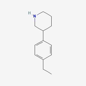 molecular formula C13H19N B1376701 3-(4-Ethylphenyl)piperidine CAS No. 1260849-91-9